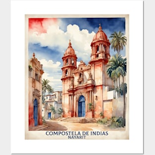 Compostela de Indias Nayarit Mexico Vintage Tourism Travel Posters and Art